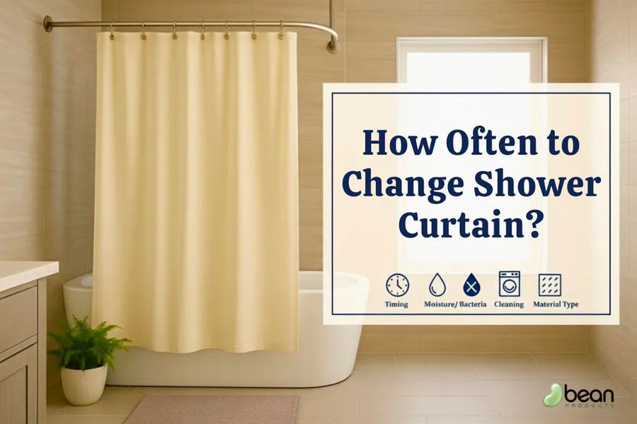 how often to change shower curtain