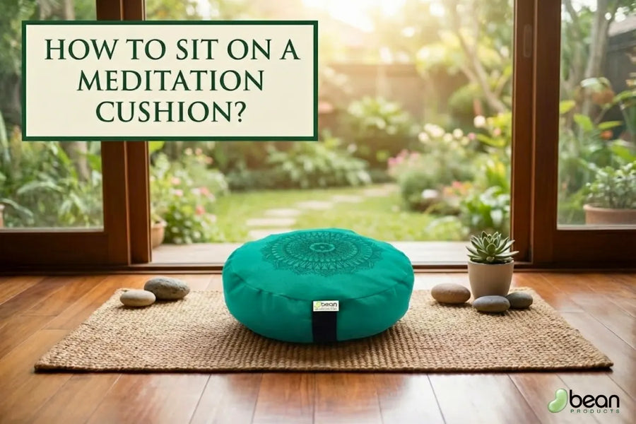how to sit on a meditation cushion