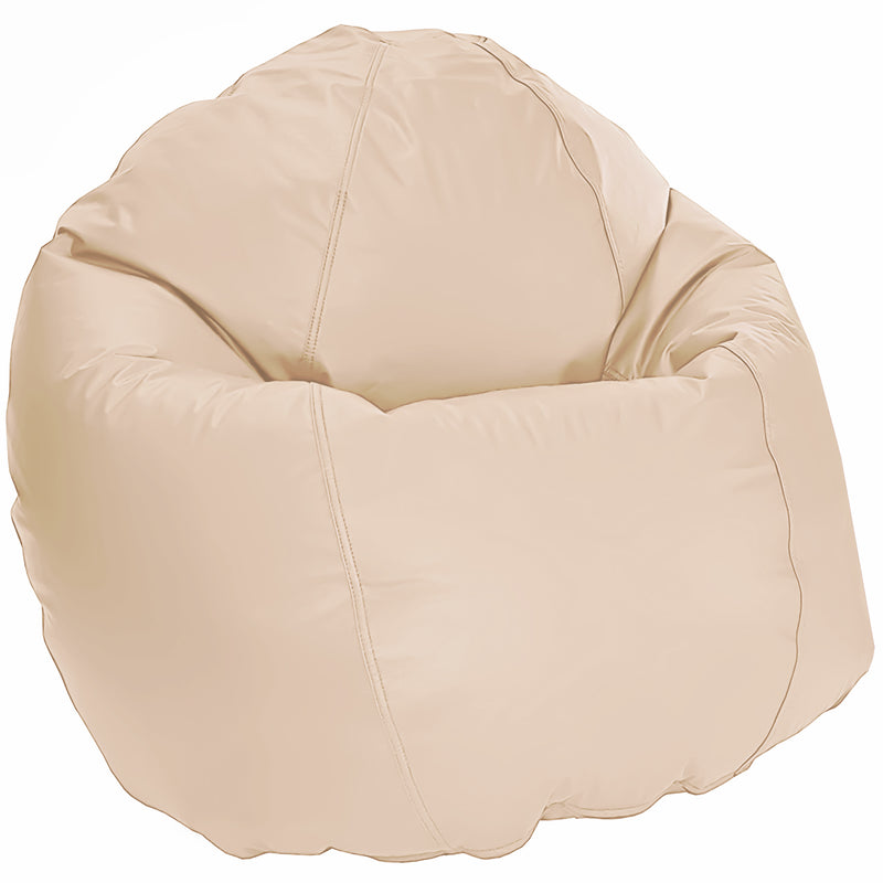 Vinyl bean bag sand color comfybean beanbag chair