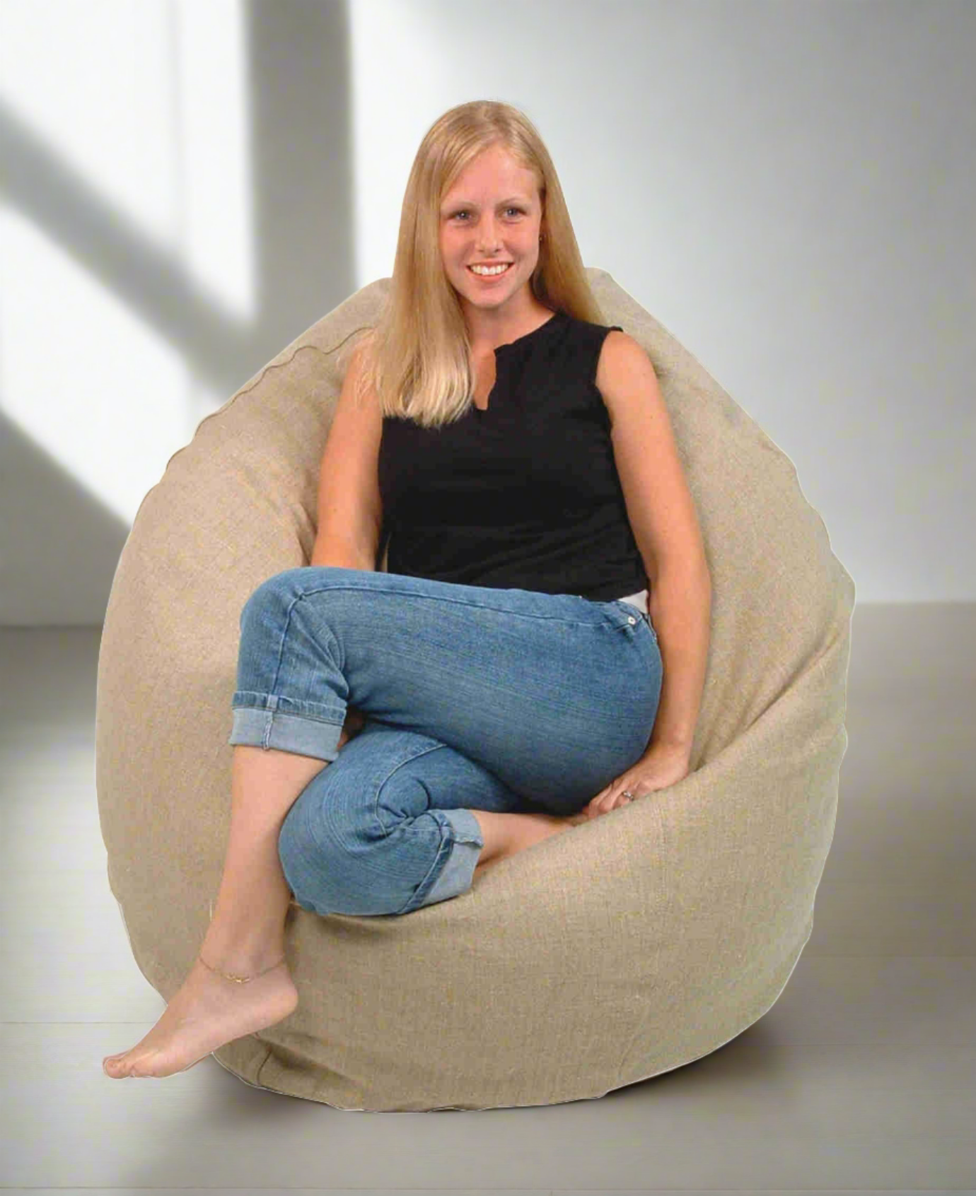 Hemp Bean Bag Furniture Chair Adult Size Comfy Bean Lounger Bean Products