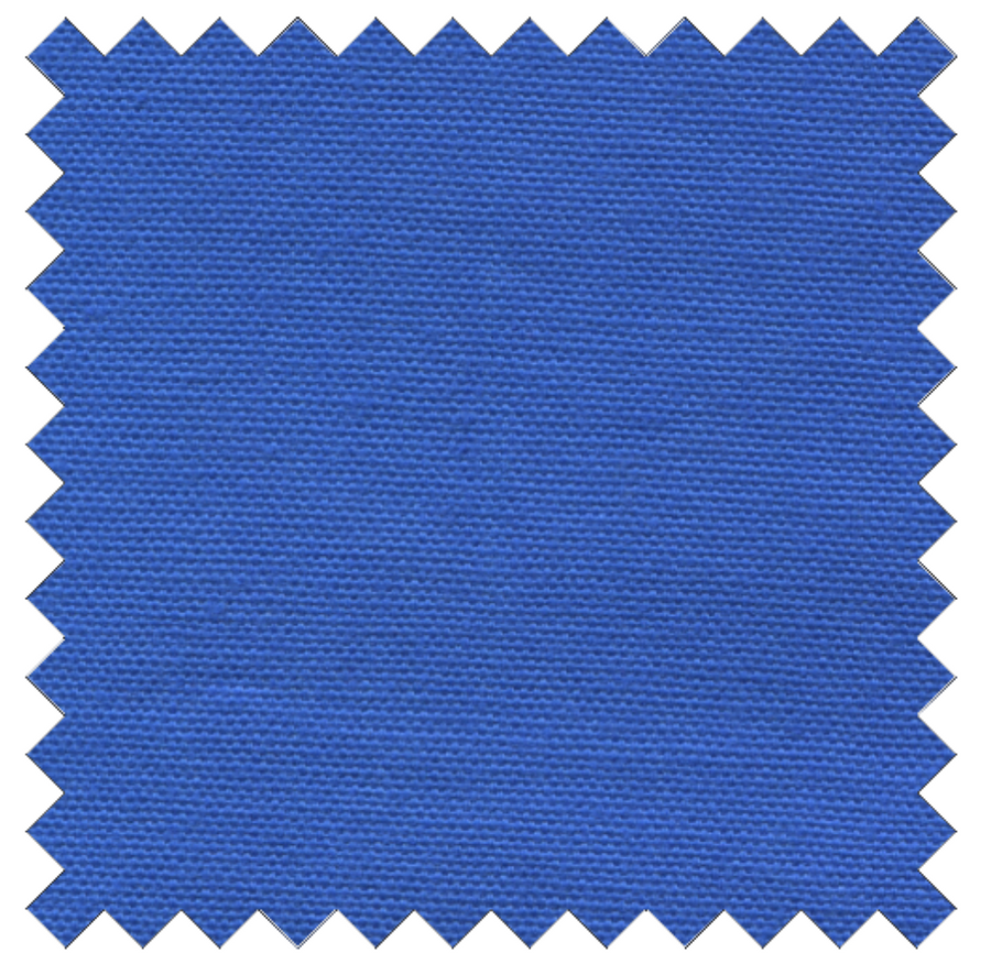Blue fabric swatch organic cotton material close up texture