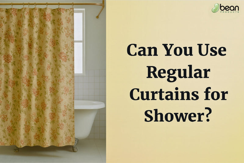 can you use regular curtains for shower