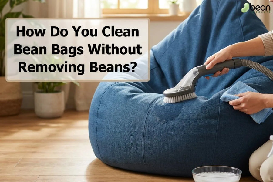 how do you clean bean bags without removing beans