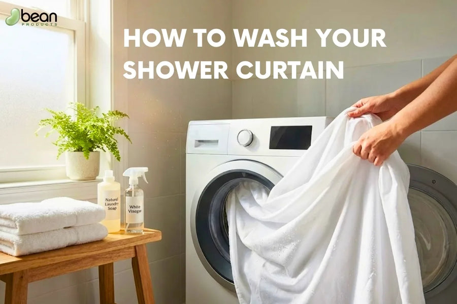 how to wash shower curtain