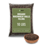 Bag of 10 pounds of Organic Buckwheat Hulls by Bean Products Inc