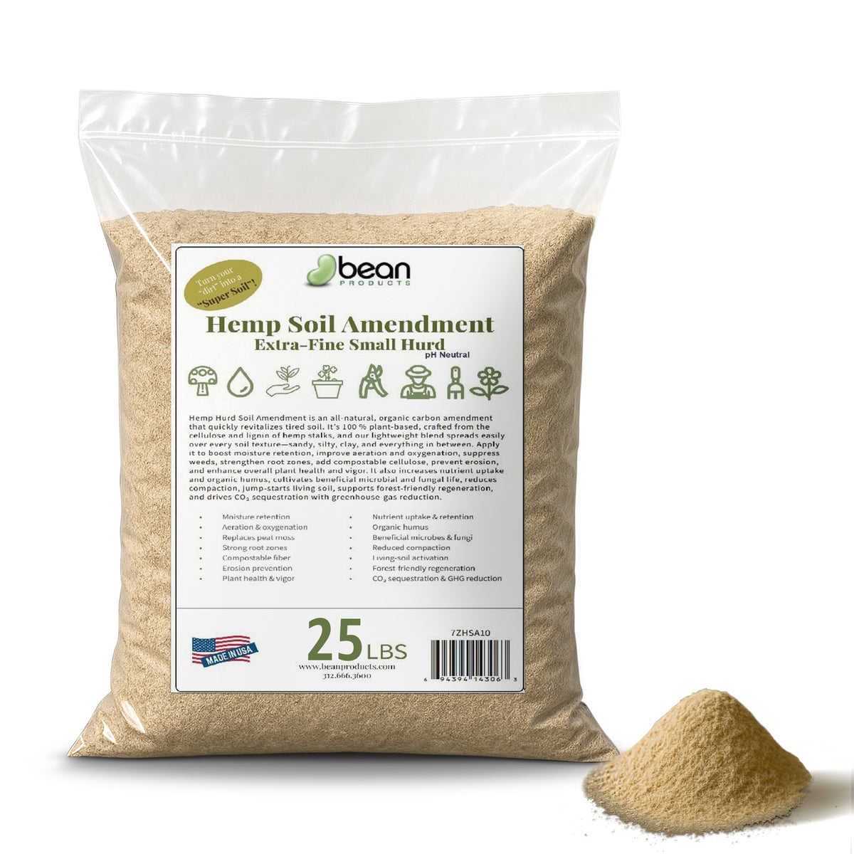 hemp soil amendment 25 pounds