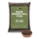 Bag of 20 pounds of Organic Buckwheat Hulls by Bean Products Inc