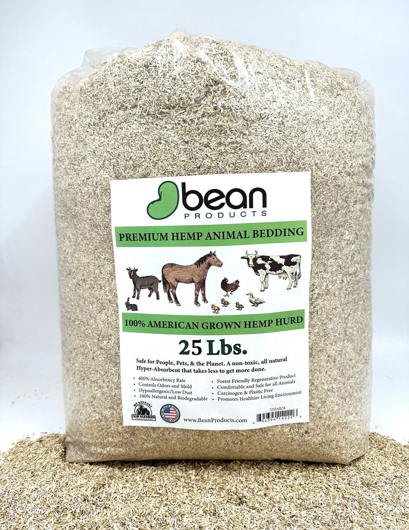 Hemp Hurd Animal Bedding Litter  - Organic USA Grown