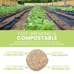 Hemp Mulch Hurd for Organic Gardening and Soil Health