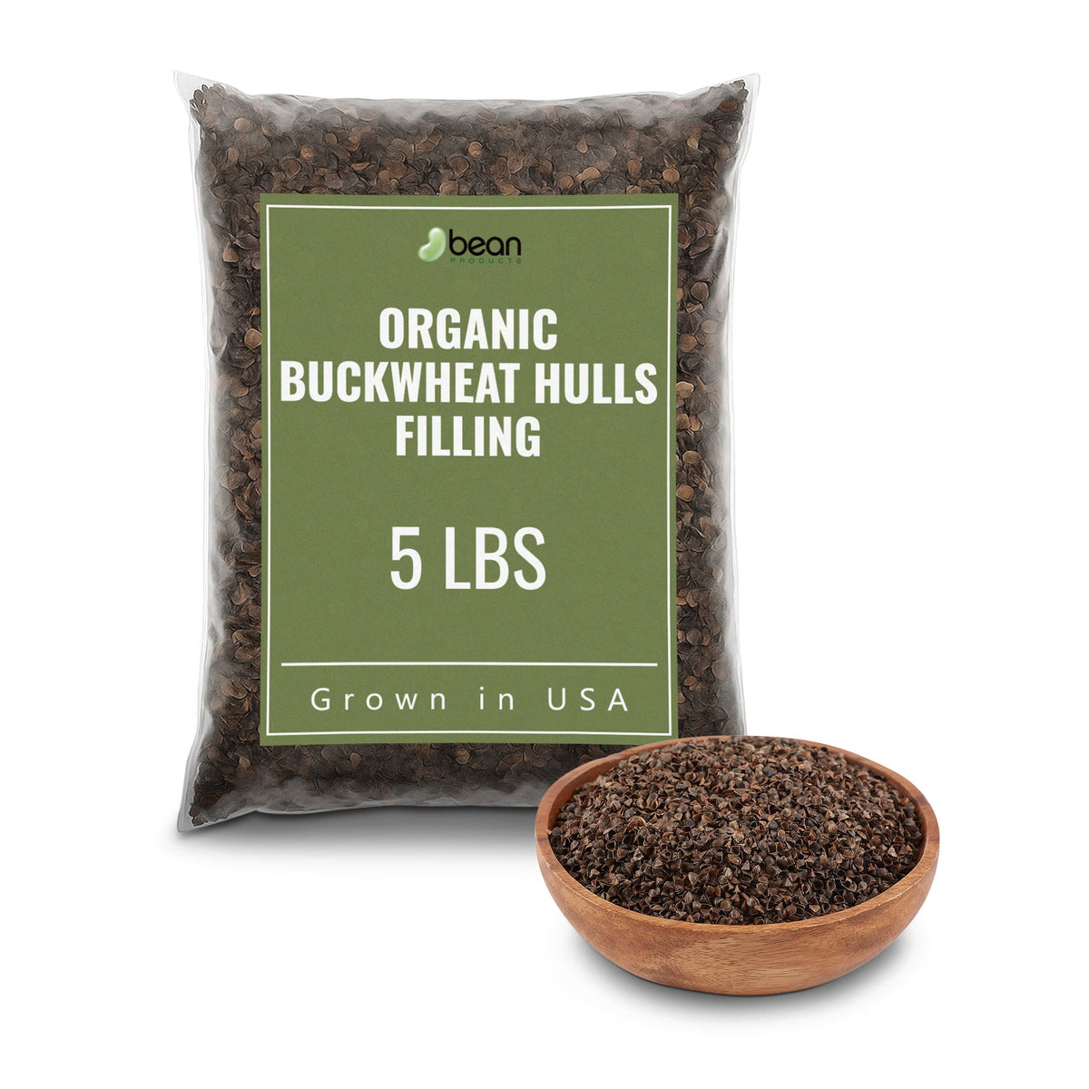 5 lb organic buckwheat hulls pillow stuffing refill bag