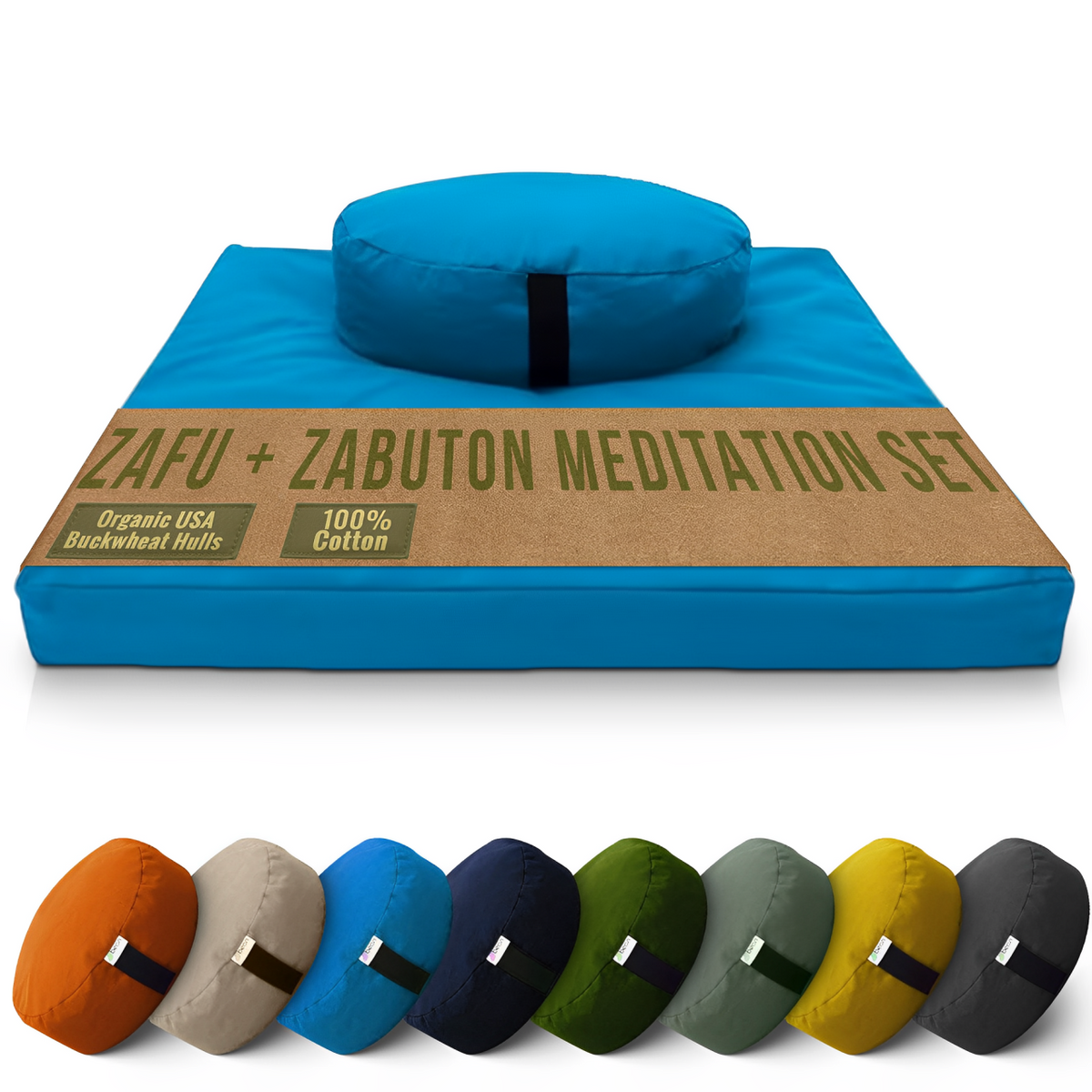 Cotton Zafu and Zabuton Meditation Set