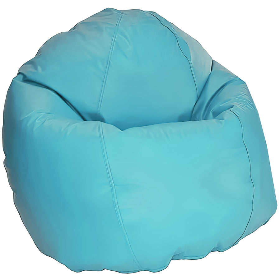 Aqua outdoor bean bag chair empty, weather resistant kids seating option