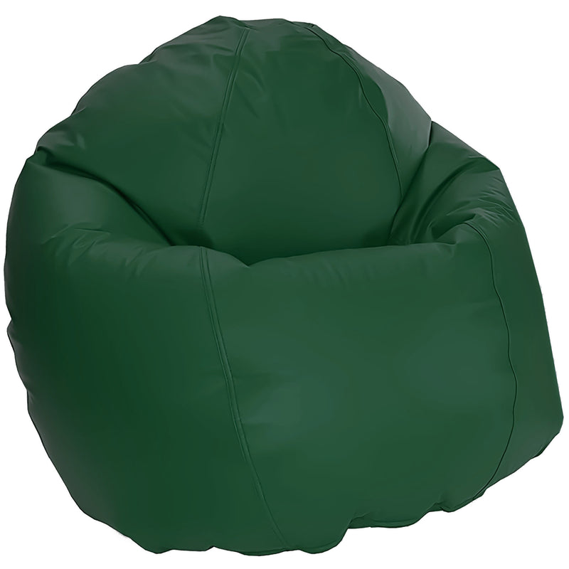 Vinyl bean bag forest green comfybean beanbag chair