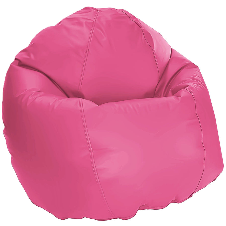 Pink outdoor bean bag chair empty, soft waterproof kids seating