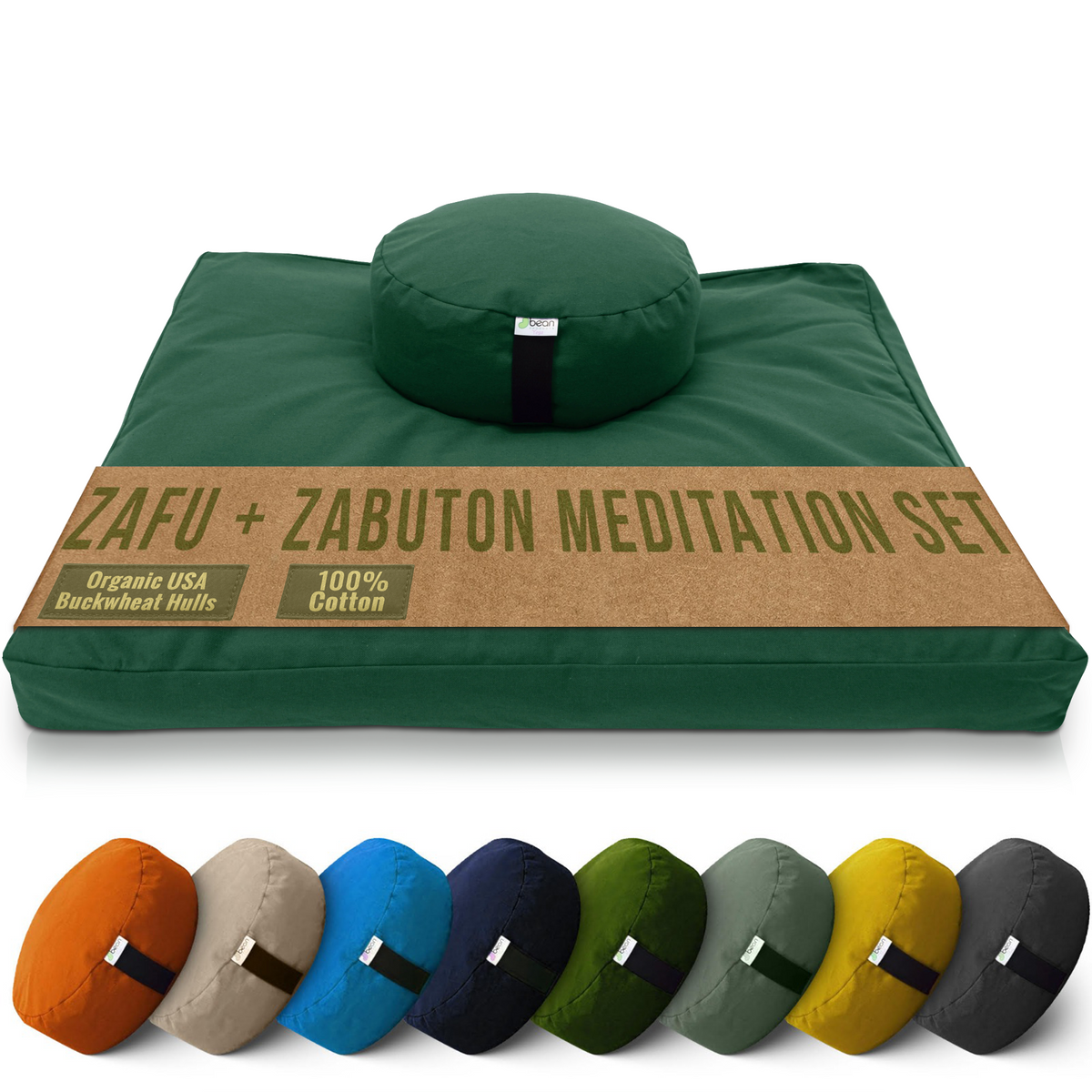 Cotton Zafu and Zabuton Meditation Set
