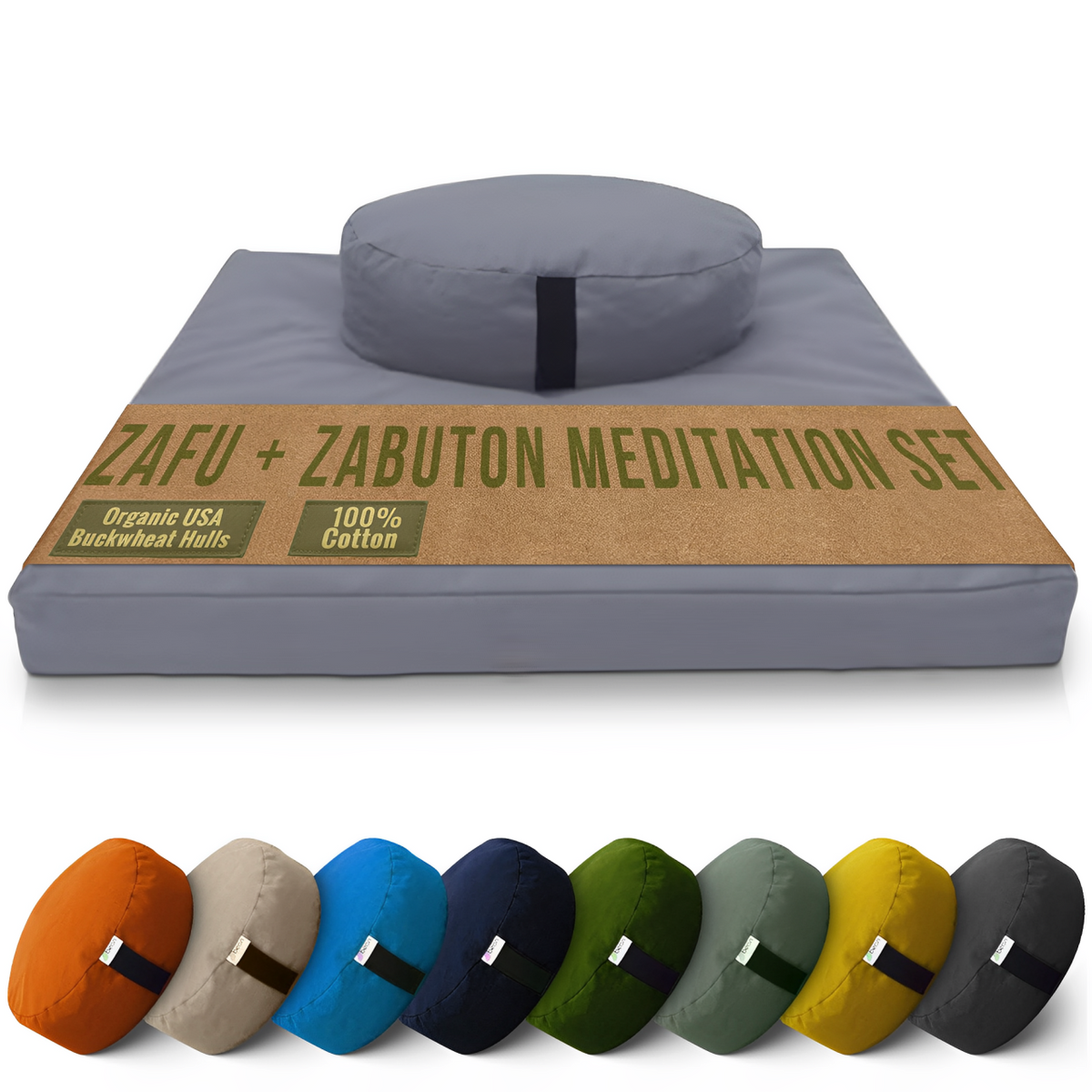 Cotton Zafu and Zabuton Meditation Set