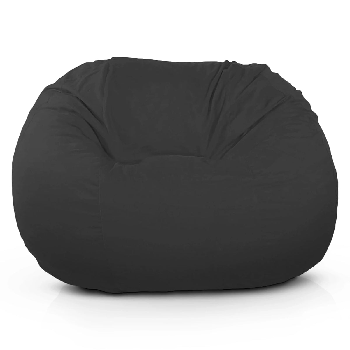 Charcoal cotton bean bag loveseat oversized bean bag seat