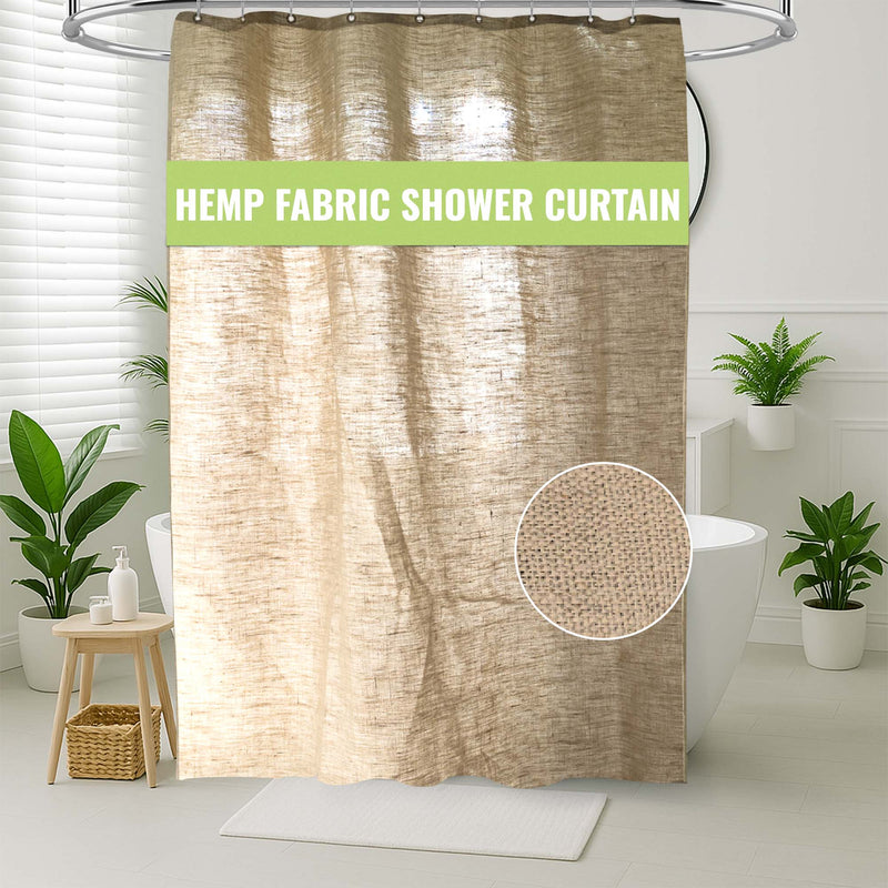 Bean Products Hemp Shower Curtain - Thumbnail 4