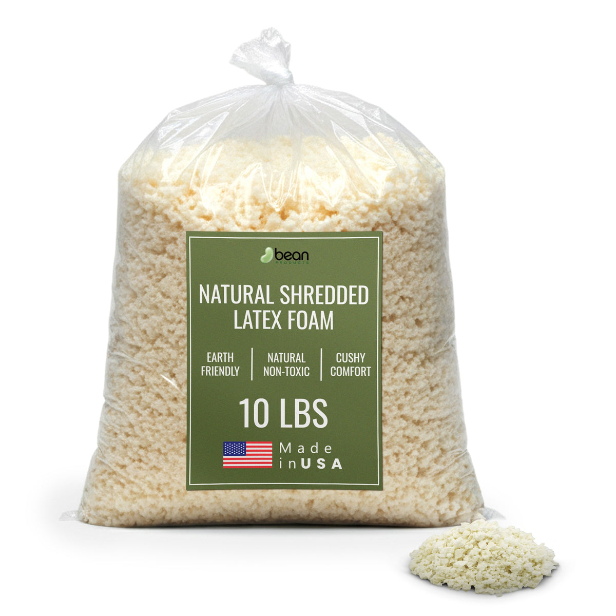 10 lbs organic latex foam fill bag for bulk pillow refill use