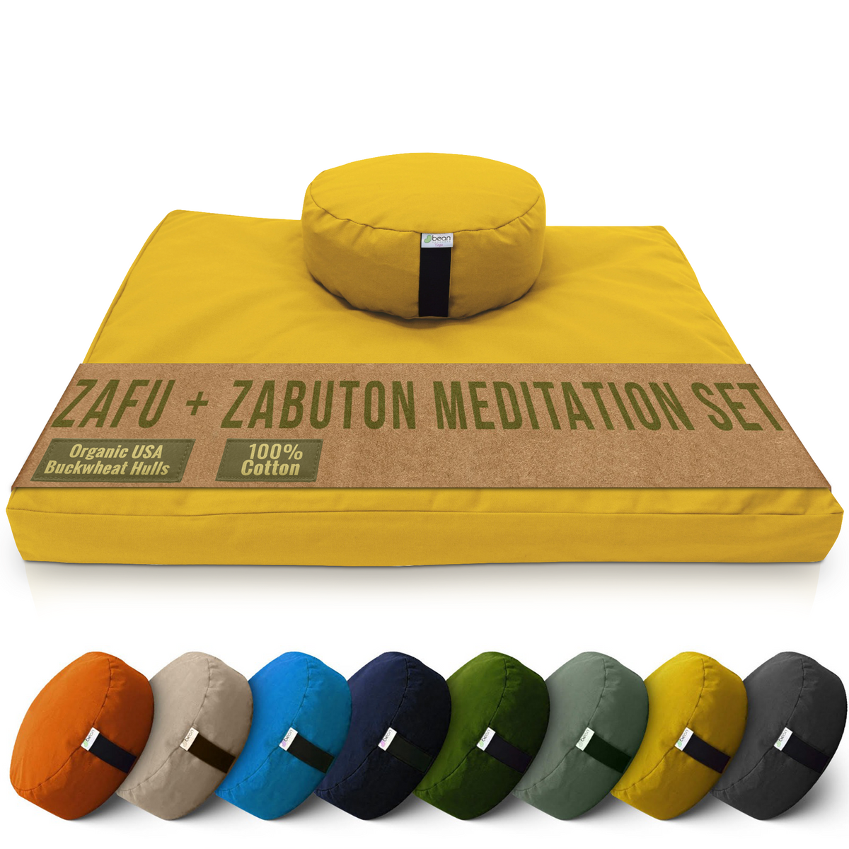 Cotton Zafu and Zabuton Meditation Set