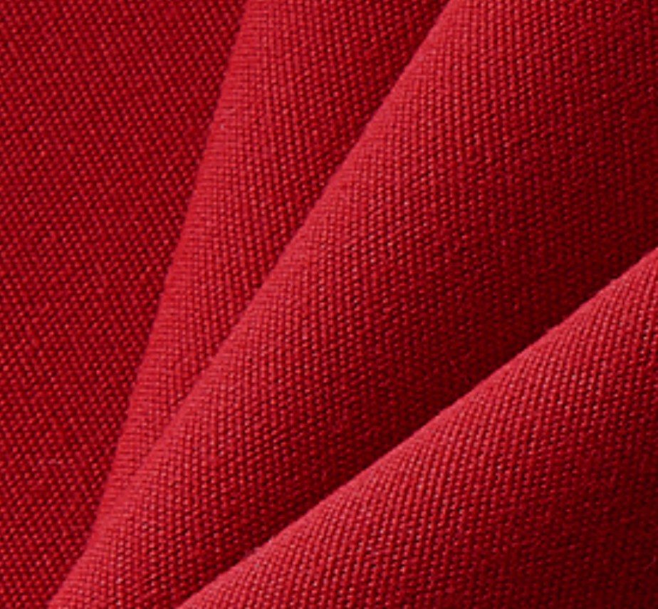 Red fabric texture close-up, durable woven material for pool float bean bag
