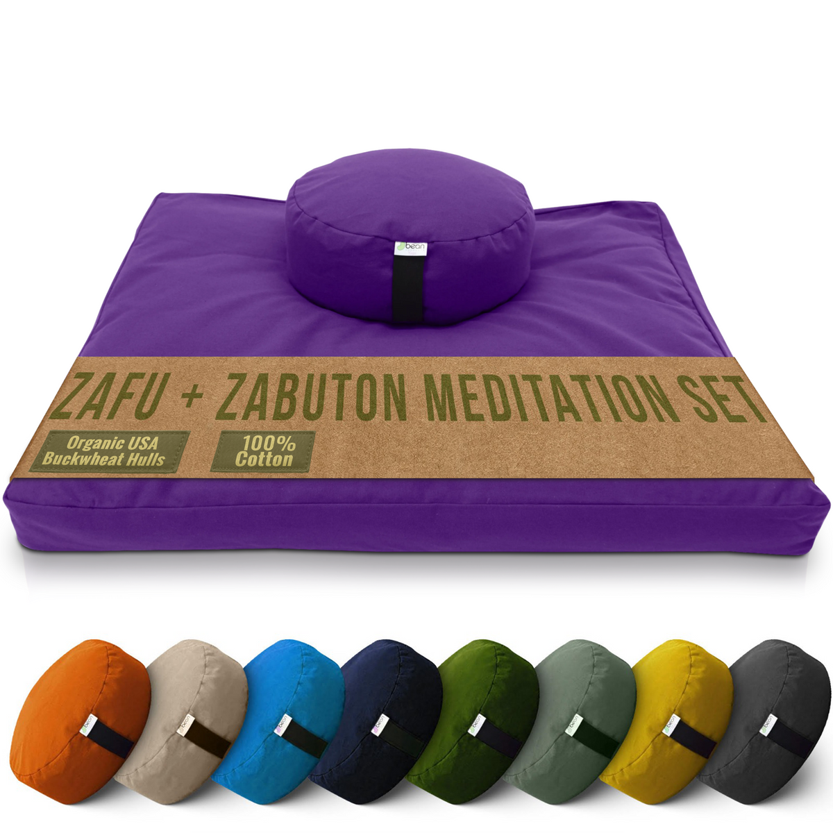 Cotton Zafu and Zabuton Meditation Set