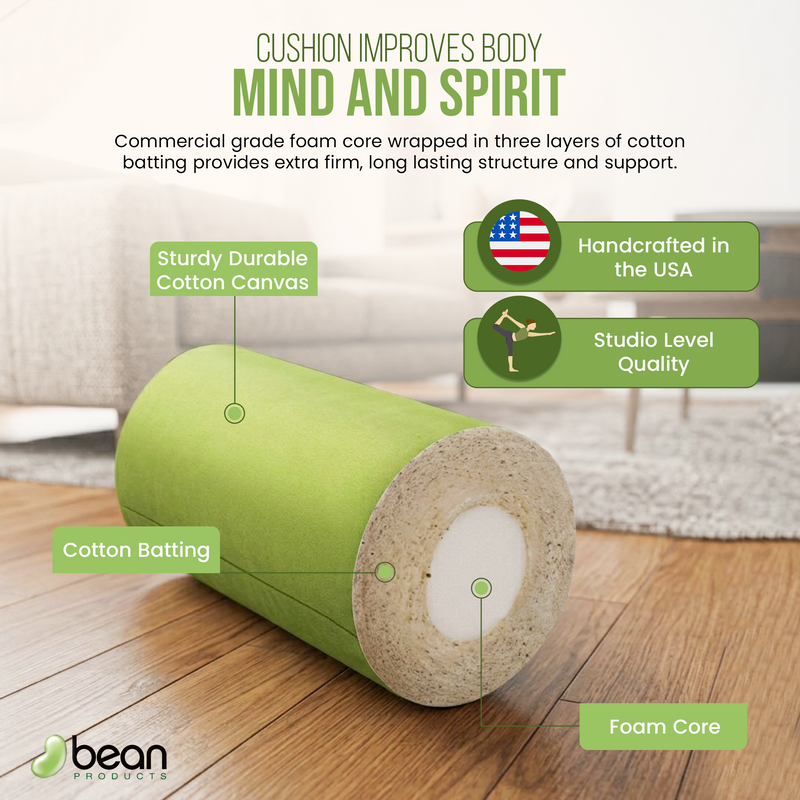 Yoga Bolster - Durable Vinyl Bolsters for Yoga & Therapy – Bean
