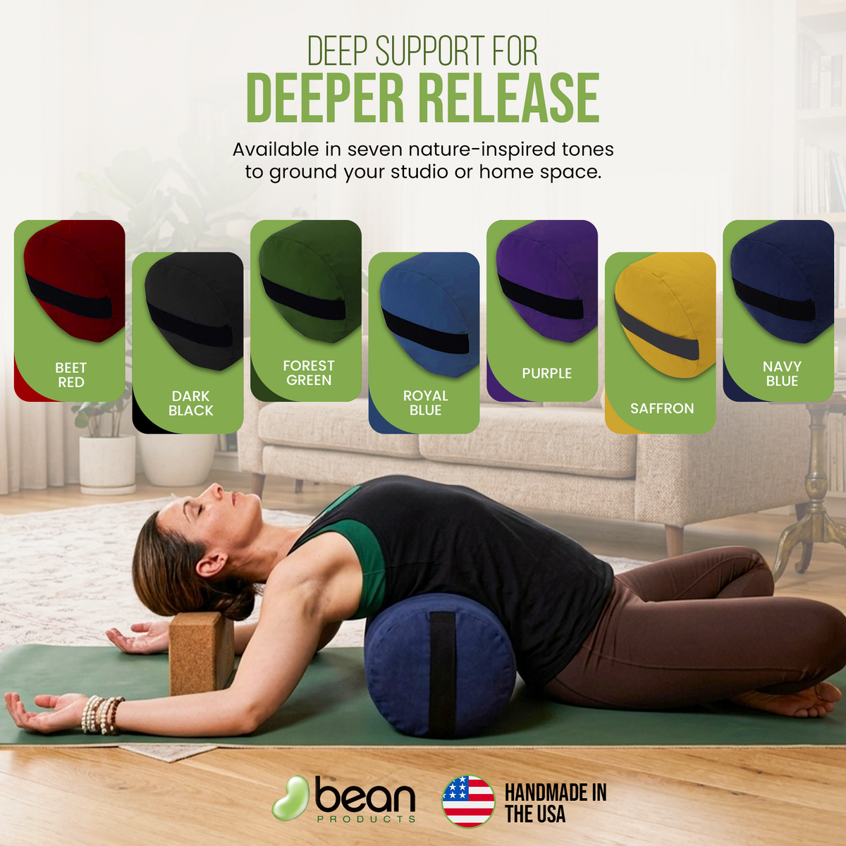 Organic Cotton Yoga Bolster
