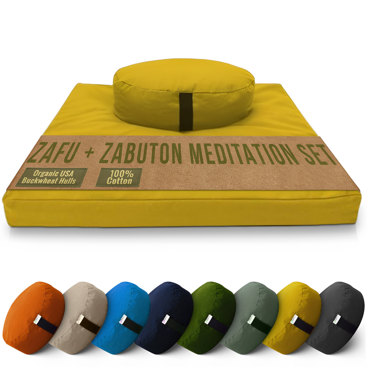 Cotton Zafu and Zabuton Meditation Set