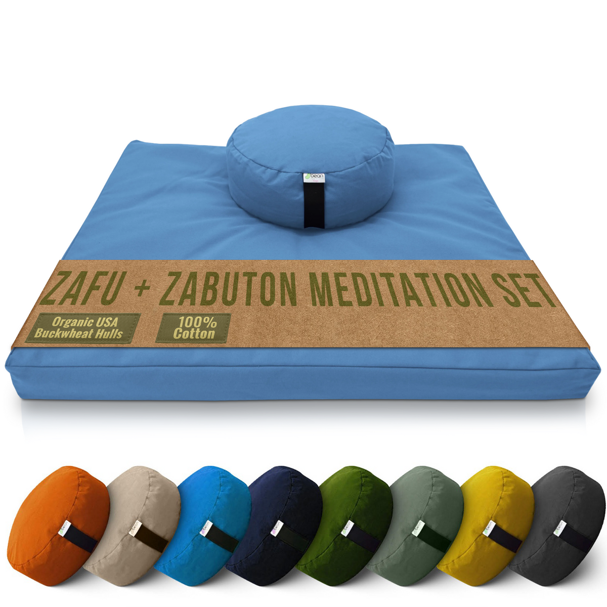 Cotton Zafu and Zabuton Meditation Set