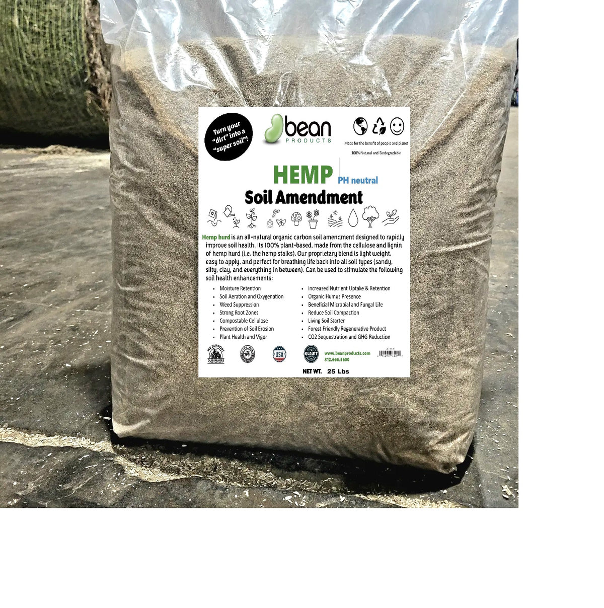 hemp soil amendment 25 pound bag