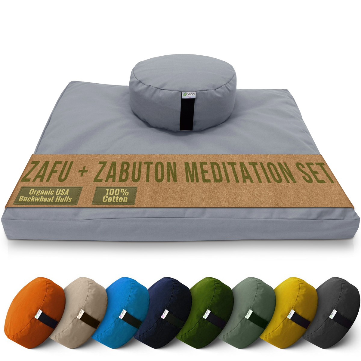 Cotton Zafu and Zabuton Meditation Set