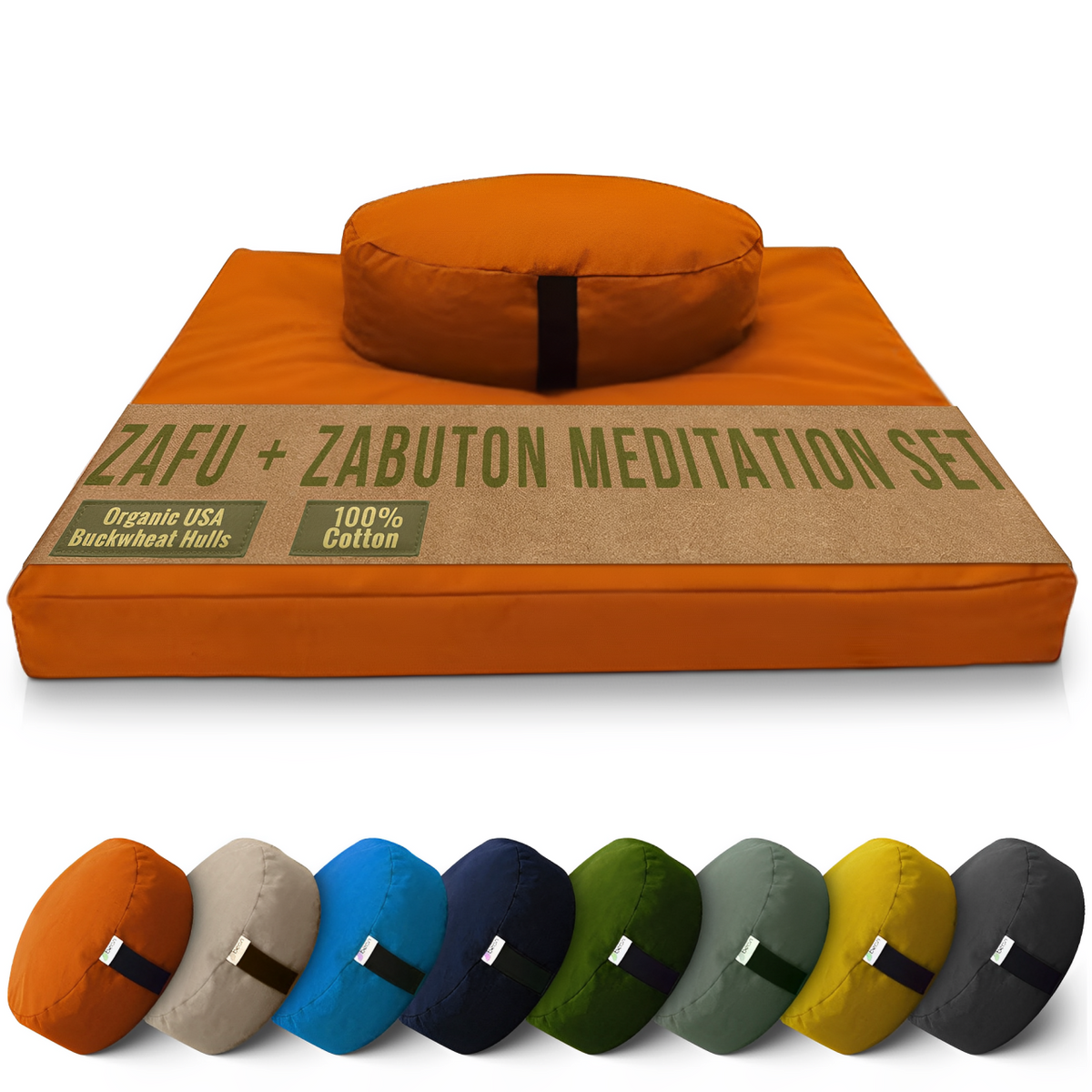 Cotton Zafu and Zabuton Meditation Set