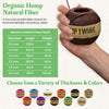 Hemp Twine, Cord Rope Gardening Crafting Cooking Jewelry Decor assorted sizes and colors and beeswax waxed