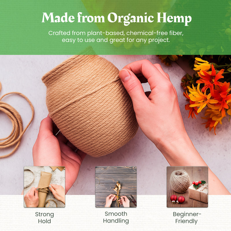 Hemp Twine, Cord Rope Gardening Crafting Cooking Jewelry Decor assorted sizes and colors and beeswax waxed