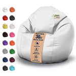 Vinyl Bean Bag Chair Marine Grade Premium - Waterproof, UV resistant ComfyBean Adult size lounger classic style Indoor Outdoor Boat beanbag chair