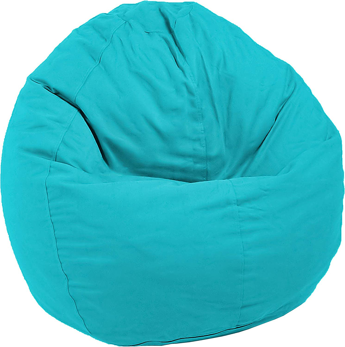 ComfyBean teal bean bag chair cover only, empty large round chair cover for adults and kids