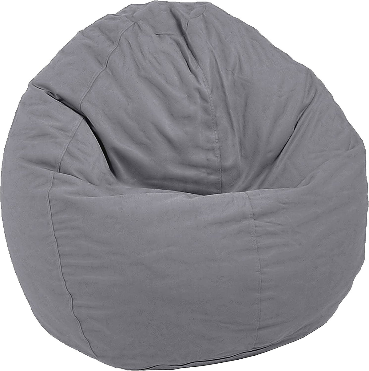 Light gray kid size bean bag chair cotton fabric eco fill soft comfy seating for children