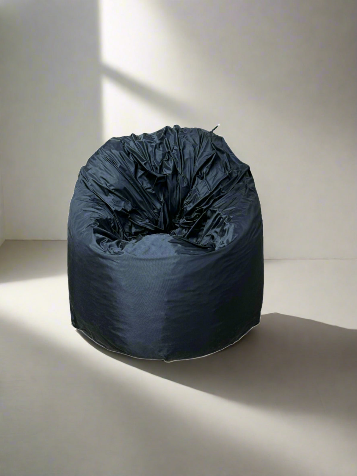 ComfyBean dark grey bean bag chair cover only, unfilled cotton cover with gathered top