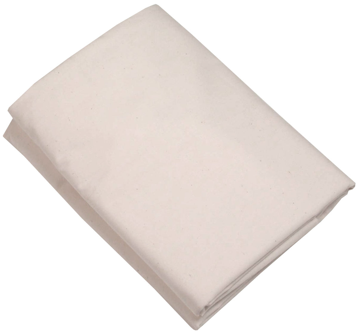 Folded organic natural cotton pillowcase, zippered fitted design