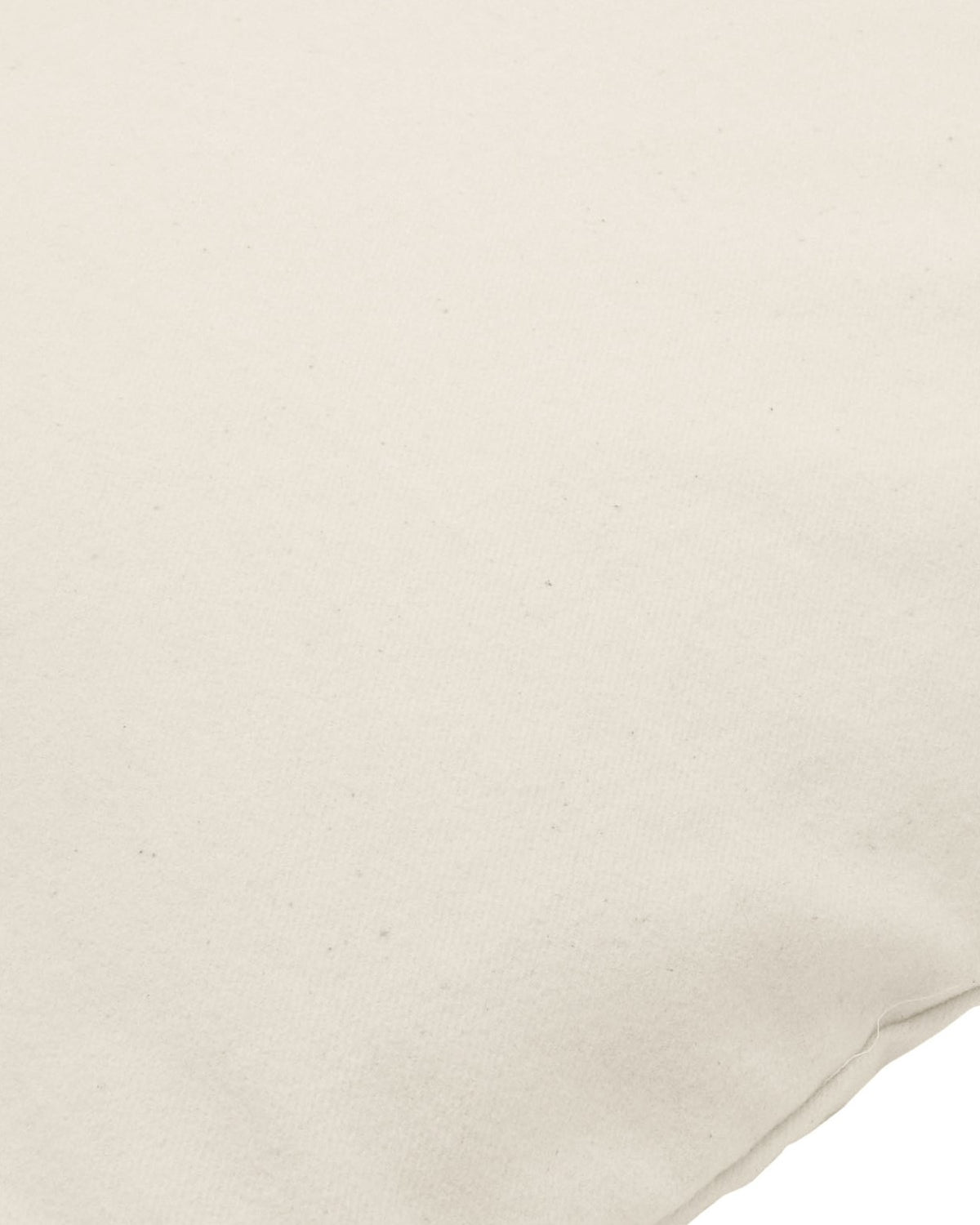 Organic natural cotton pillowcase close-up, soft fitted fabric texture