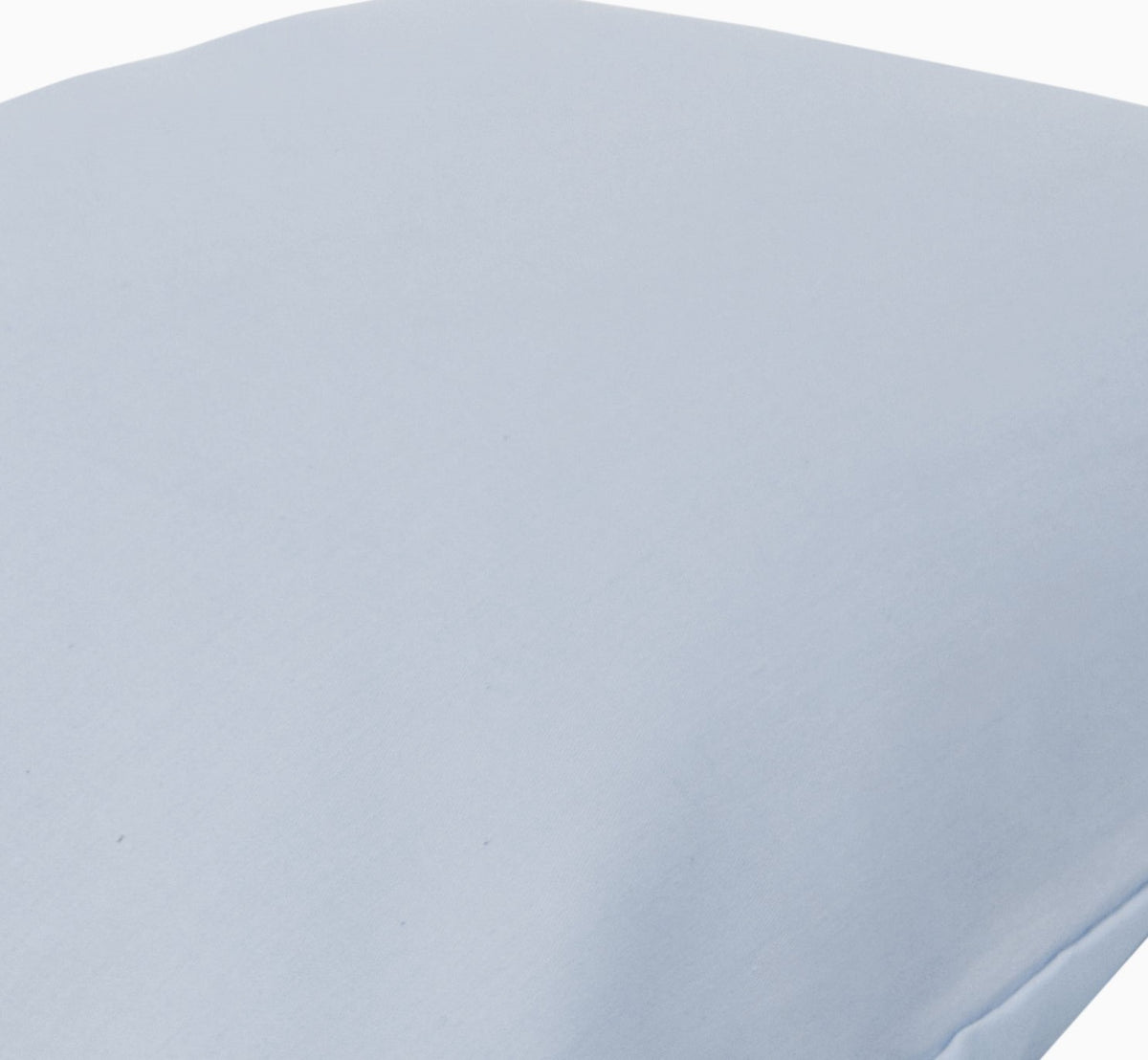 Light blue organic cotton pillowcase, breathable cotton fabric