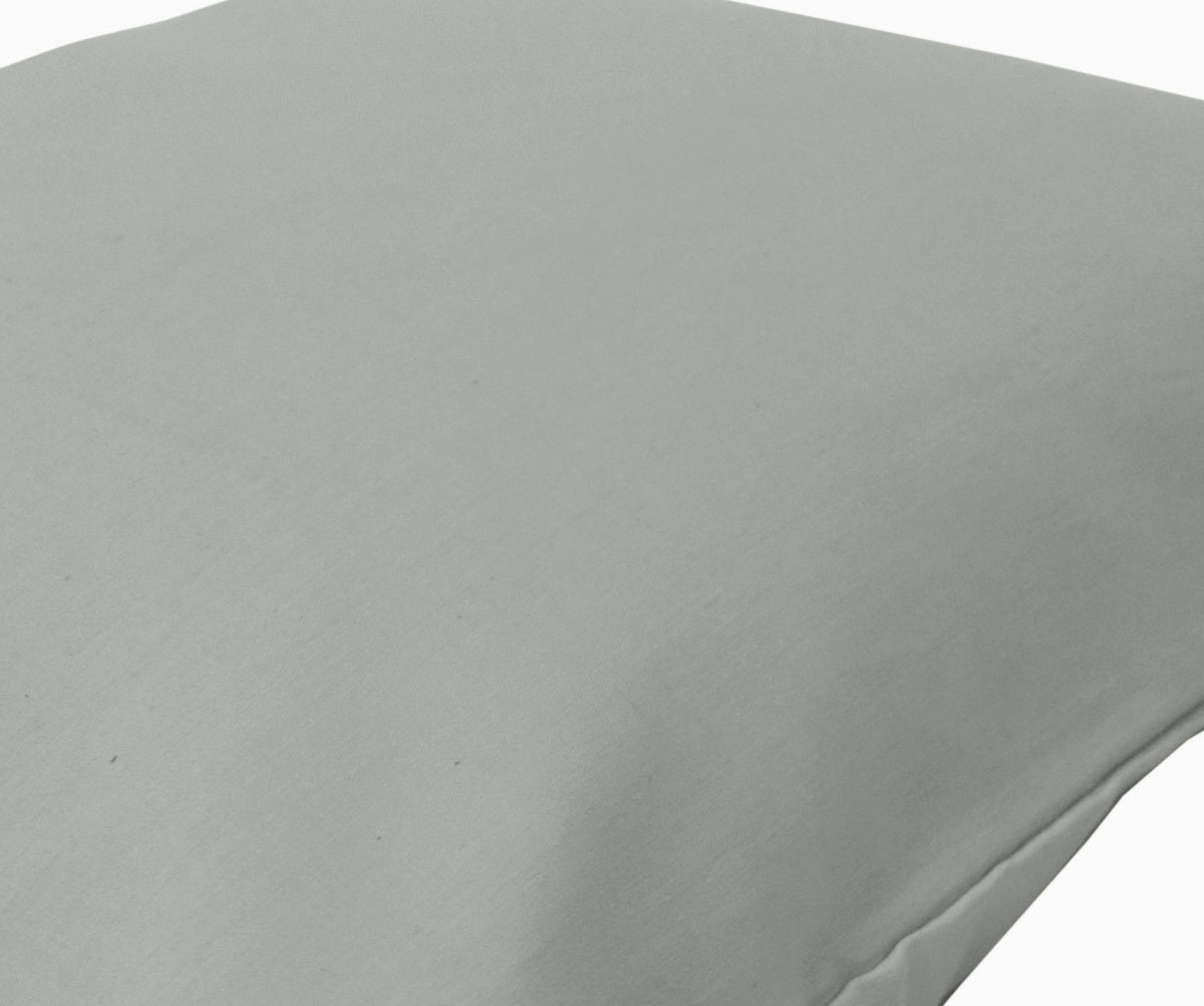Sage green organic cotton pillowcase, soft breathable fabric