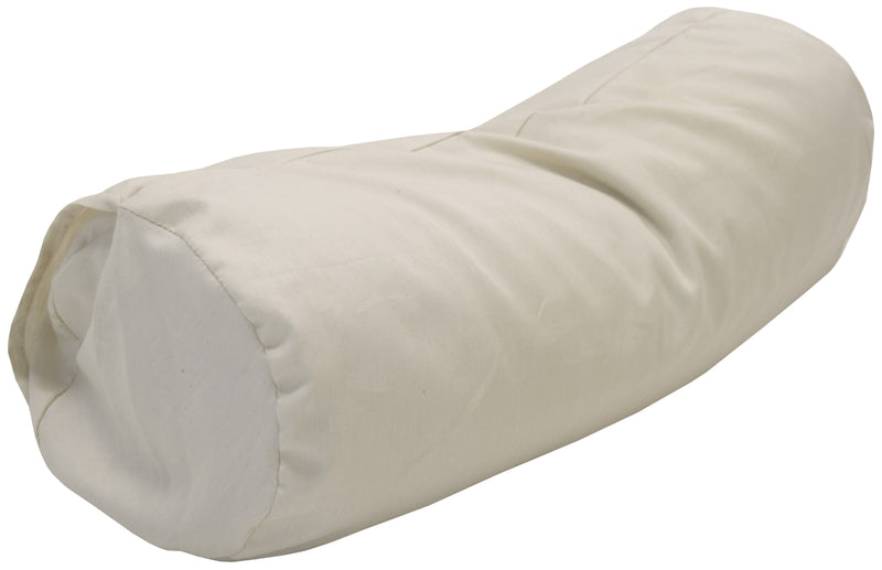 Cotton Sateen Pillow Cover Neck Roll Natural