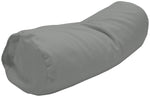 Cotton Sateen Pillow Cover Neck Roll Gray