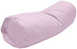 Cotton Sateen Pillow Cover Neck Roll Pink