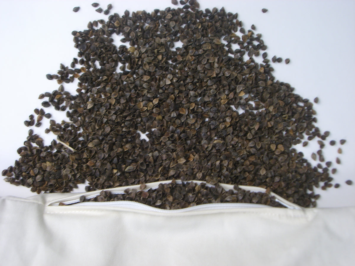Loose buckwheat hull filling for pillow natural breathable material