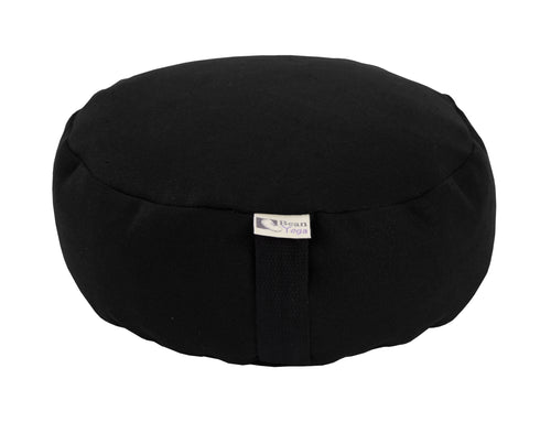 black hemp fabric zafu meditation pillow cushion