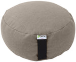 100% hemp zafu meditation cushion hemp fabric and hemp hurd fill natural round made in usa