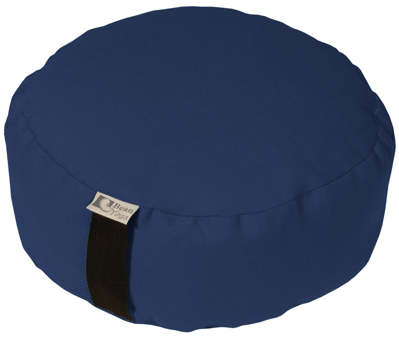 Zafu Yoga Meditation Pillow with USA Buckwheat Hull Fill, Certified Cotton